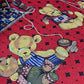 Roter Scuba Paddington Bär Teddy Kinderbuchdruck Stretch Kleid Bastelstoff 58"