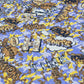 Comic Graffiti Print Bonded Scuba Fabric – Stretch Material (58” Wide) By The Meter | Urban Style for Clothing & Crafts