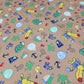 Kids Nautical Single Fleece Scuba Fabric 58" Sea Animal Boat Stretch Dress Craft Material By The Meter