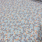 Retro Bubble Scuba Fabric 58" Blue Abstract Circle Stretch Dressmaking Fabric By The Meter