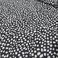 Abstract Spot Scuba Fabric 58" Black White Stretch Dressmaking Fabric By The Mete
