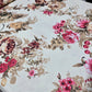 Vintage Rose Scuba Fabric – Soft Stretch Floral Material by the Meter 58” Wide)