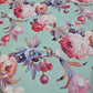 Mint Green Floral Dri Fit Jersey Fabric 58" Sports Stretch Activewear Fabric By The Meter