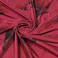 Ruby Noir Rose ITY Stretch Fabric | 58" Wide Floral Jersey Dressmaking Fabric – Sold by the Metre