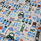 London Landmarks ITY Stretch Fabric | 58" Wide British Icons Jersey Dressmaking Fabric – Sold by the Metre