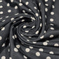 Black White Polka Dot ITY Stretch Fabric 58" Jersey Fabric By The Metre