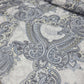 Grey Paisley ITY Stretch Fabric 58" Jersey Dress Fabric By The Metre