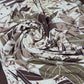 Brown Beige Floral ITY Stretch Fabric 58" Jersey Dress Fabric By The Metre