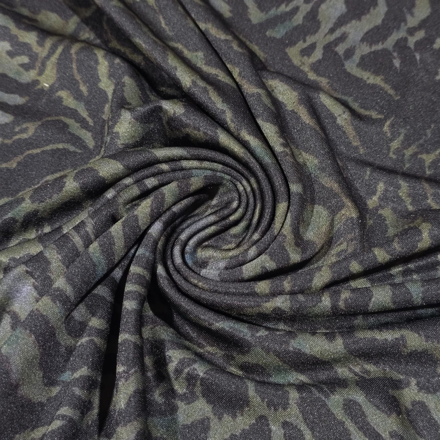 Abstract Animal Print ITY Knit Jersey Fabric 58" Stretch Dress Fabric By The Metre