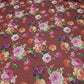 Vintage Floral ITY Jersey Fabric – Rust Multi – 58" Wide Stretch Dressmaking Fabric Sold By The Metre