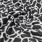 Black & White Animal Print Polyester Jersey Fabric – 58" Wide Stretch Dressmaking Fabric Sold By The Metre