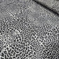 Black & Grey Animal Print Jersey Fabric – 58" Wide Soft Stretch Leopard Print Dressmaking Fabric Sold By The Metre