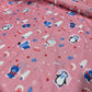 Pink Winter Animal Viscose Jersey Fabric – 58" Wide Soft Stretch Dressmaking Fabric Sold By The Metre