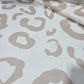 Beige Leopard Print Jersey Fabric – 58" Wide Soft Stretch Animal Print Dressmaking Fabric Sold By The Metre