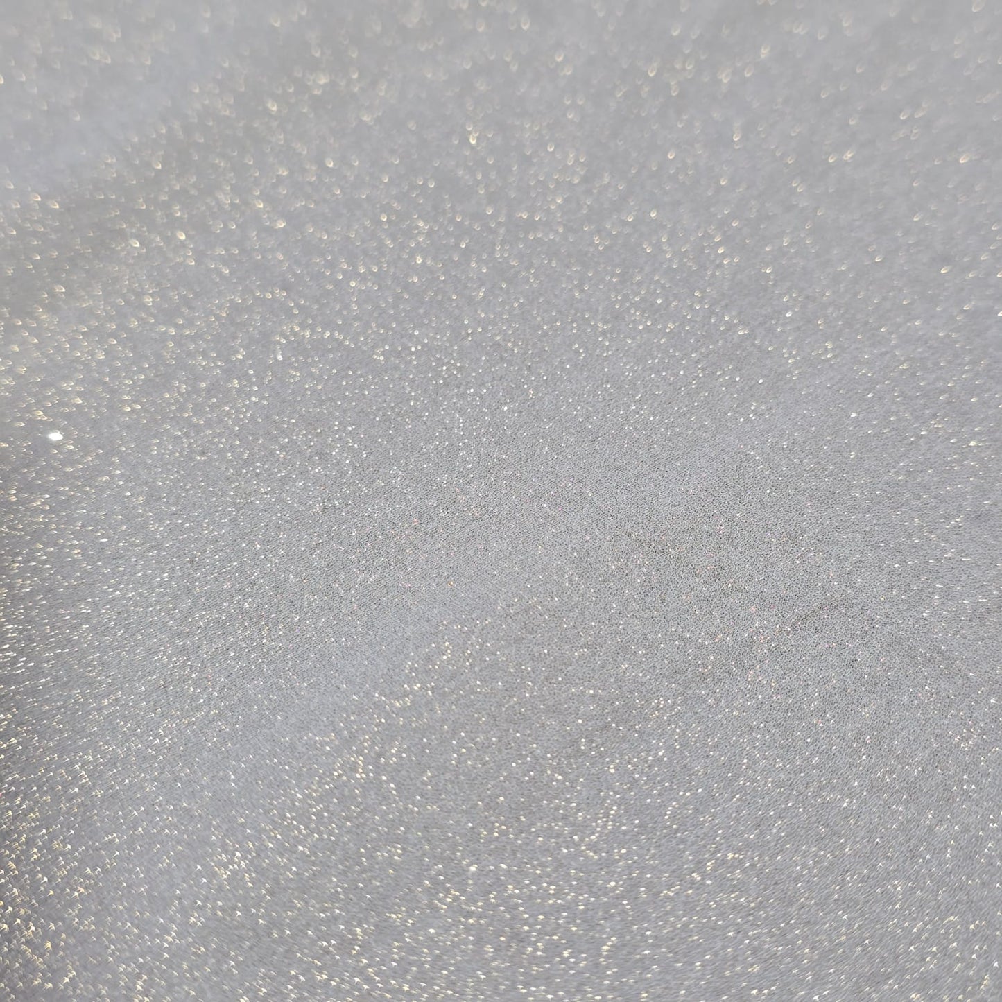 Premium Glitter Chiffon Fabric – White | Soft Sparkle Sheer Chiffon | 44" Wide | Sold by the Meter