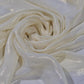 Premium Glitter Chiffon Fabric – Light Gold | Soft Sparkle Sheer Chiffon | 44" Wide | Sold by the Meter