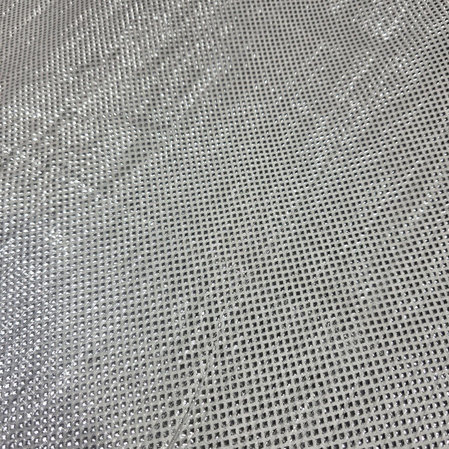 Silver Lame Fabric – 44" Wide | Metallic Stretch Lame Fabric | Sold by the Meter