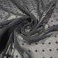 Black Swiss Dot Chiffon Fabric – Lightweight Sheer Dress Fabric | 44" Wide | Sold by the Meter