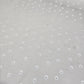 White Embroidered Spot Chiffon Fabric – Lightweight Sheer Dress Fabric | 44" Wide | Sold by the Meter
