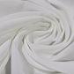 White Moss Crepe Fabric – Soft Flowing Dress Fabric | 44" Wide | Sold by the Metre
