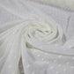 Ivory Dobby Chiffon Fabric – Lightweight Sheer Dress Fabric | 44" Wide | Sold by the Meter