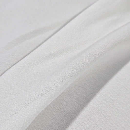 White Moss Crepe Fabric – Soft Flowing Dress Fabric | 44" Wide | Sold by the Metre