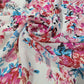 Floral Chiffon Fabric – White Multi Floral Print | 44" Wide | Sold by the Metre