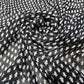 Black & White Geometric Chiffon Fabric – 44" Wide | Sold by the Metre