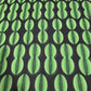 Black Green Abstract Chiffon Sheer Material Dress Craft Decor Fabric 44" By The Meter