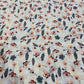 Ivory Crepe Floral Dress Material Soft Polyester Craft Drape Fabric 58" By The Meter