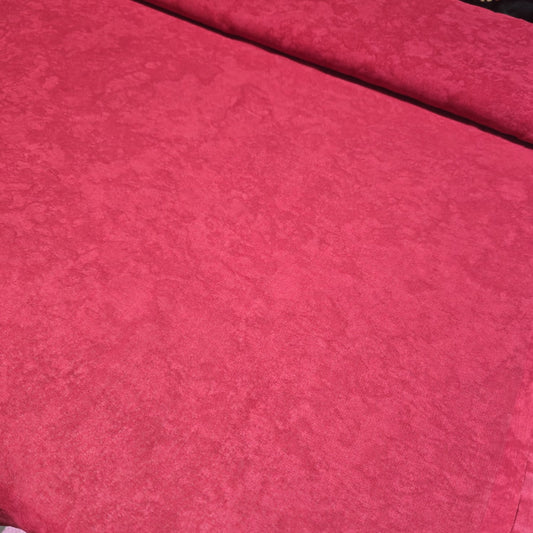 Red Marble Effect Crepe Fabric – 58" Wide | Sold by the Metre