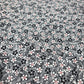 Black & White Mini Floral Print Crepe Fabric – 58" Wide | By the Meter