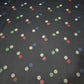 Navy Blue Multi-Color Polka Dot Chiffon Fabric – 58" Wide | Lightweight Printed Dress Material | Soft Sheer Fabric | By the Meter