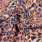 Leopard Animal Print Chiffon Fabric – Brown & Black Safari Pattern | Soft Lightweight Designer Dress Material | 58" Wide | By the Meter