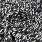 Abstract Animal Print Chiffon Fabric – Black & White Designer Pattern | Soft Lightweight Dress Material | 58" Wide | By the Meter