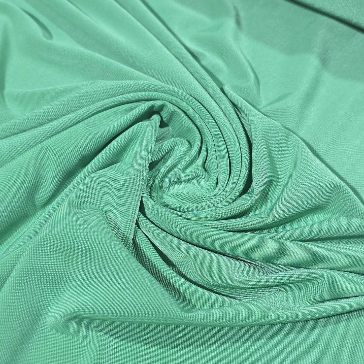 Plain Light Emerald ITY Stretch Jersey Fabric – 58" Wide | Soft Polyester Elastane Dress Fabric | Sold by the Metre