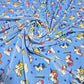 Blue Unicorn Velour Stretch Fabric 58" Wide | Soft Velvet Jersey Material | Kids Dress Craft Fabric | Sold by the Metre