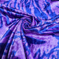 Purple Animal Print Velour Stretch Fabric | Soft Velvet Jersey Material | 58" Wide Dress Fabric | Sold by the Metre