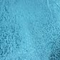 Turquoise Burnout Stretch Velvet Fabric – Floral Paisley Crushed Velour Jersey 58" Wide | Luxury Dress Fabric | Sold by the Metre
