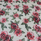 Beige Floral Burnout Velvet Mesh Fabric – Devoré Rose Sheer Dress Fabric 58" Wide | Luxury Evening Fabric | Sold by the Metre