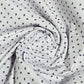 White & Black Geometric Cotton Poplin Fabric – 58" Wide Printed Craft, Dress & Quilting Fabric | 100% Cotton | Sold by the Metre