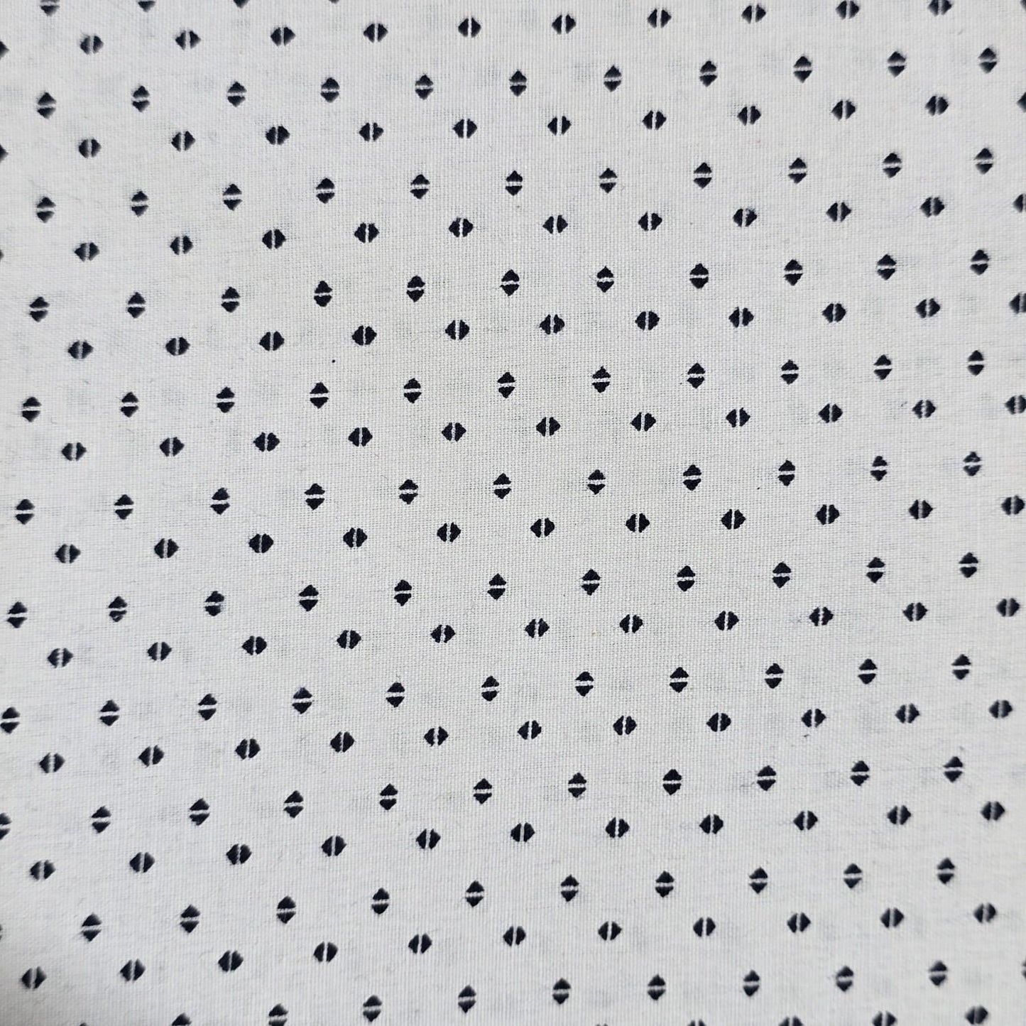 White & Black Geometric Cotton Poplin Fabric – 58" Wide Printed Craft, Dress & Quilting Fabric | 100% Cotton | Sold by the Metre