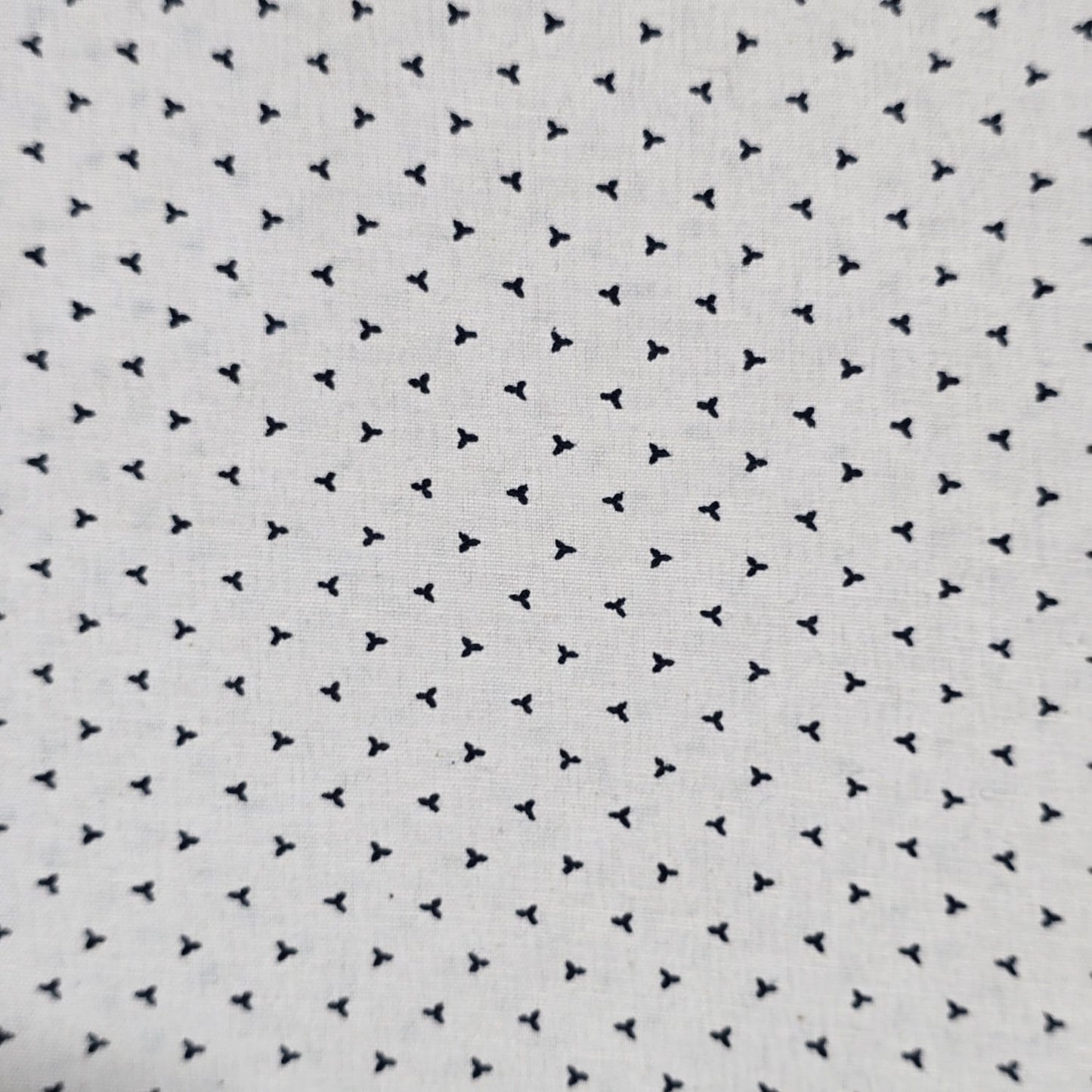 White & Black Geometric Cotton Poplin Fabric – 58" Wide Printed Craft, Dress & Quilting Fabric | 100% Cotton | Sold by the Metre
