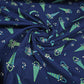 Navy Umbrella Print Cotton Poplin Fabric – 58" Wide | 100% Cotton Novelty Dressmaking & Craft Fabric | Sold by the Metre