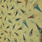 Türkisfarbenes Eis, 100 % Baumwolle, Vintage-Material, neuartiger Blumenstoff für Kleider, Bastelarbeiten, Quiltstoff, 111,8 cm