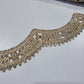 Luxury Crystal Embroidered Wide Lace Trim Border | Bridal Saree Dress Decorative Sewing Trim by 9 Metres