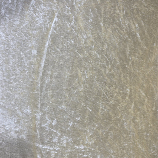 Premium Crushed Stretch Velvet Fabric Champagne Gold Velour Material 58" / 150cm Wide by the Metre