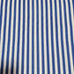 Premium Cotton Stripe Fabric – Royal Blue & White Vertical Stripes | 58 Inch Wide | Soft Breathable Shirting & Dress Fabric