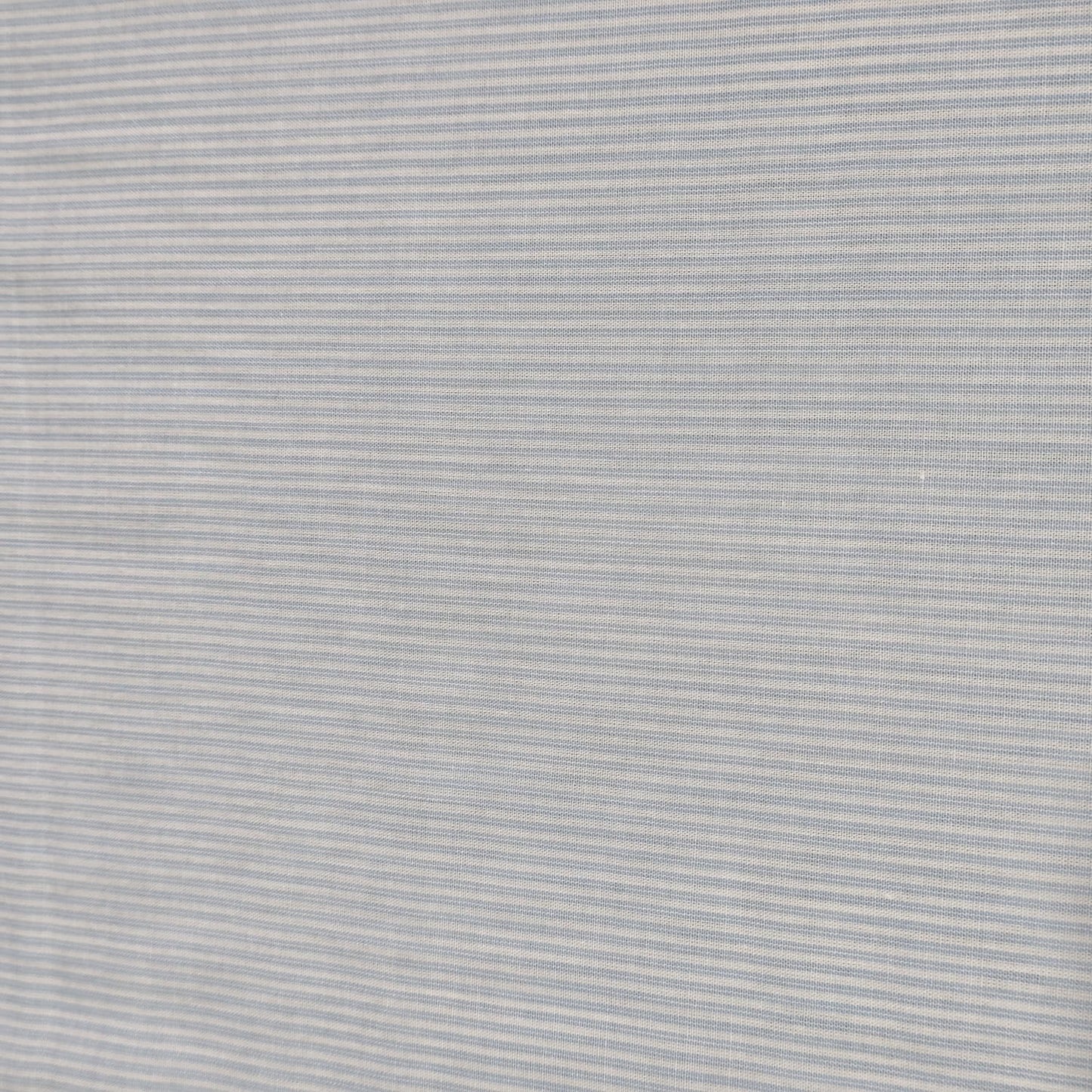 Premium Cotton Pinstripe Fabric – Sky Blue & White | 58 Inch Wide | Soft Breathable Shirting & Dress Fabric