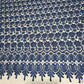 Premium navy blue floral embroidered lace fabric